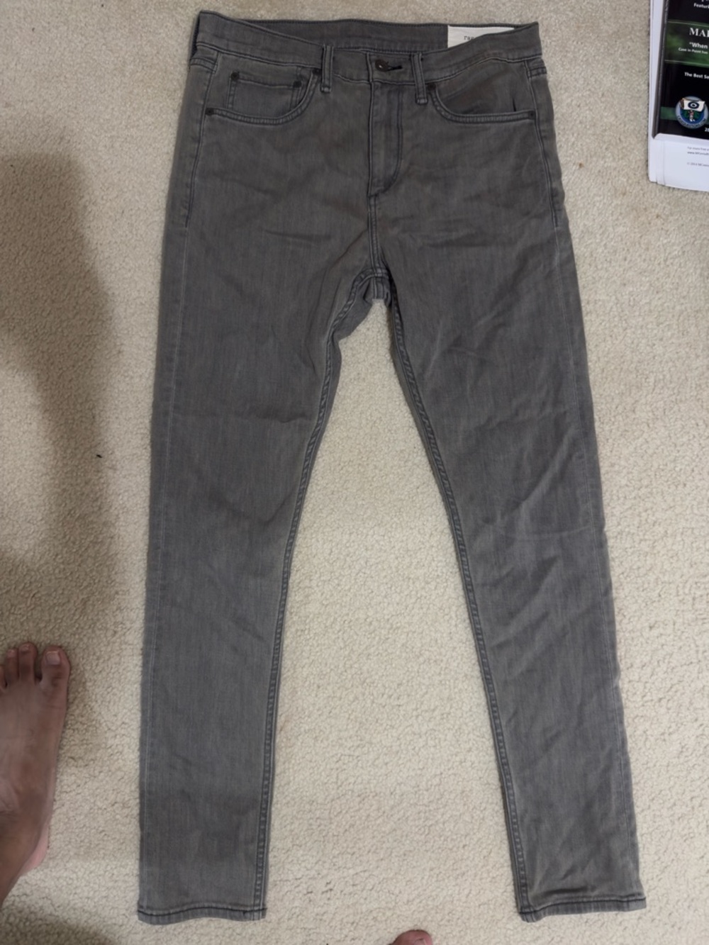 RAG & BONE - MENS LIMITED EDITION FIT 1 SKINNY JEAN 32x32 - LIGHT GRAY
